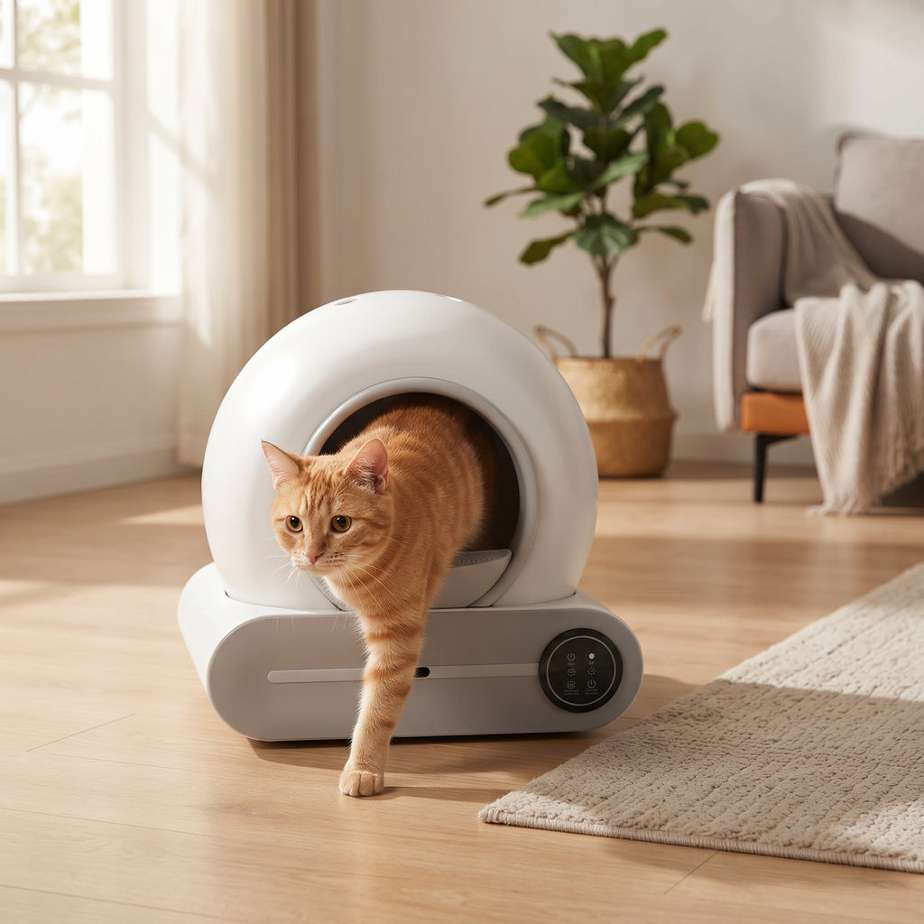 Litière autonettoyante pour chat