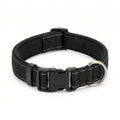 Collier chien rembourré réfléchissant noir - vue de face