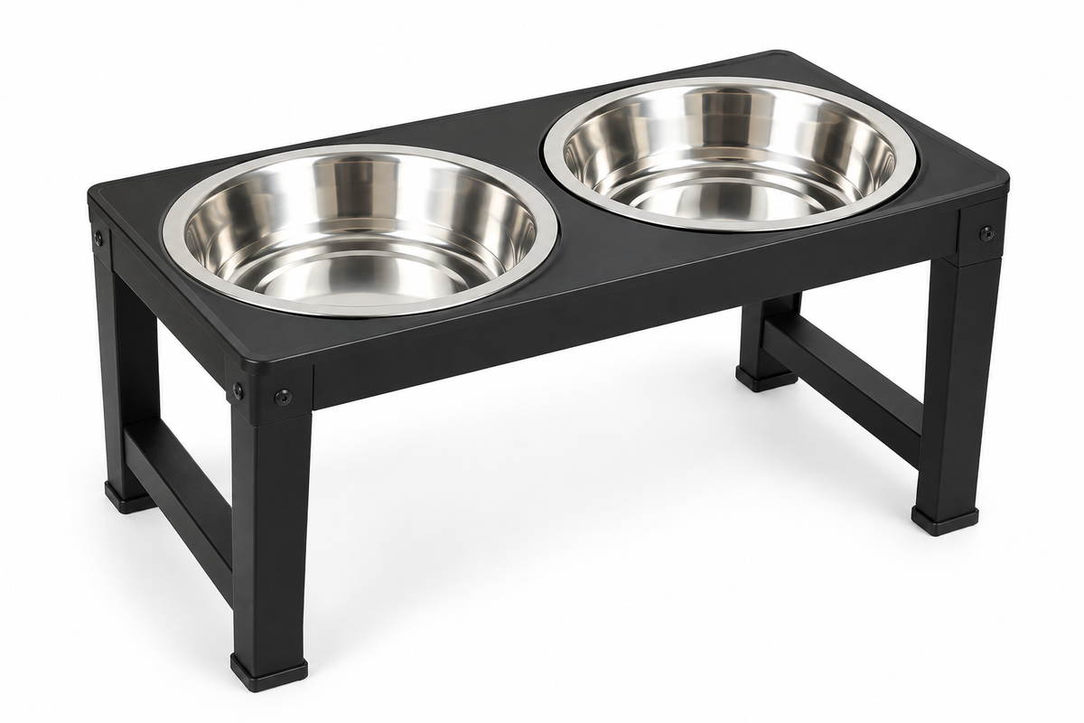 Gamelles surélevées 2-en-1 réglables pour chien