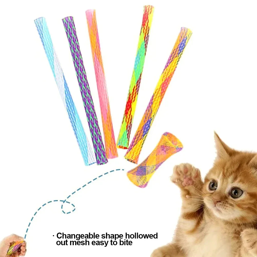Jouets Colorés Pour Chat, Jouets Interactifs Pour Chat, Jouets Pour Griffer Et Mordre, Pour Chats D'Intérieur, Pour S'Amuser Et Soulager L'Ennui