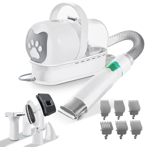 13000Pa Chien Toilettage Pour Animaux De Compagnie Sèche-Cheveux 7-En-1 Air Chaud Rapide Et Silencieux Sèche-Cheveux Pour Animaux De Compagnie Aspirateur Pour Chat Sèche-Cheveux Nettoyant
