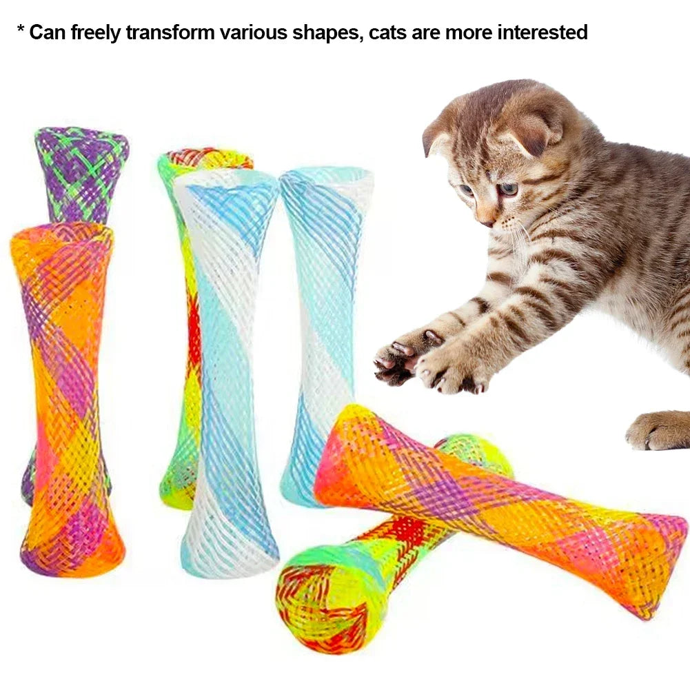 Jouets Colorés Pour Chat, Jouets Interactifs Pour Chat, Jouets Pour Griffer Et Mordre, Pour Chats D'Intérieur, Pour S'Amuser Et Soulager L'Ennui