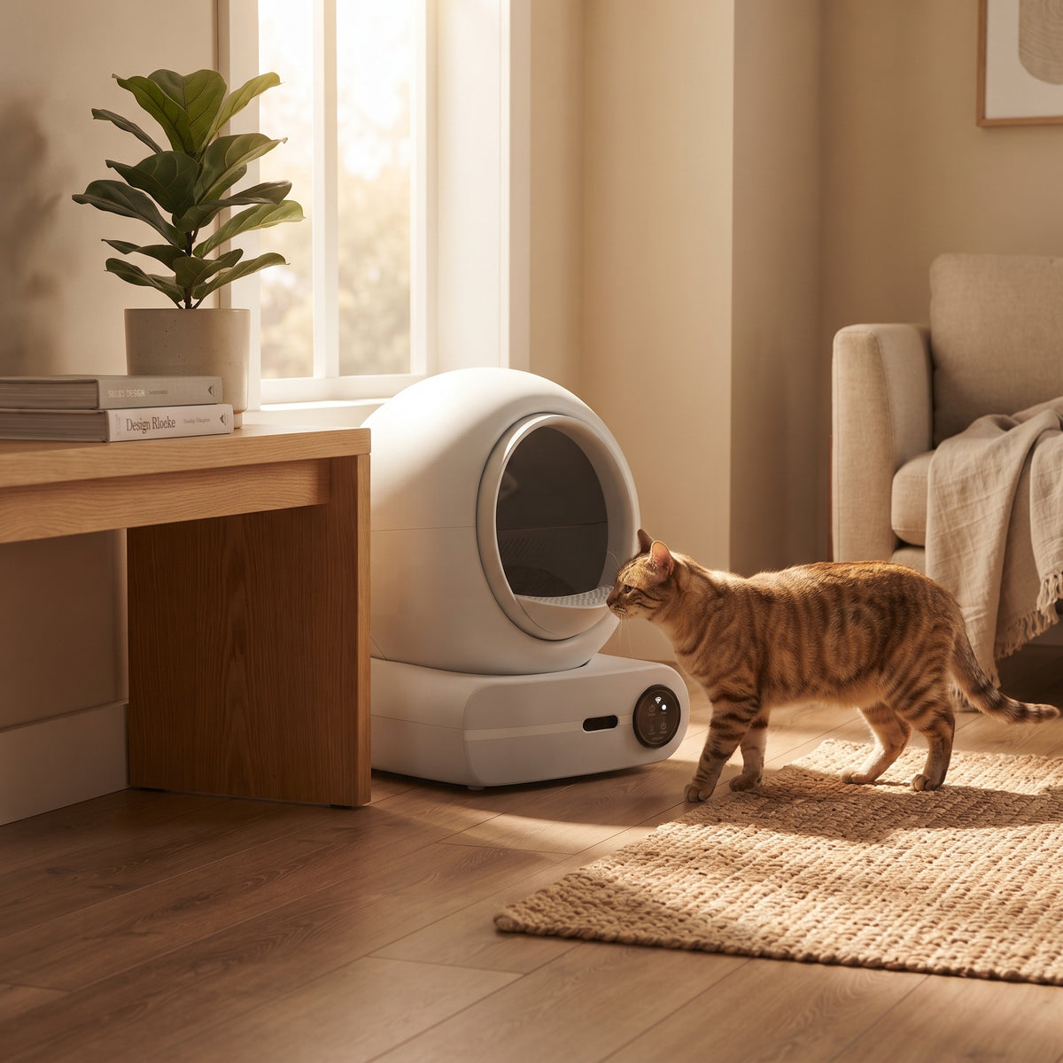 Litière autonettoyante pour chat