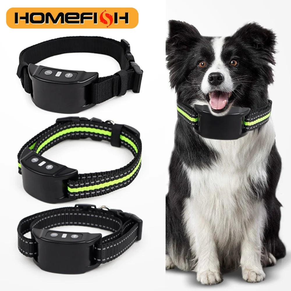 Collier Anti-Aboiement Électrique Automatique Pour Chien, Dispositif Ultrasonique Anti-Aboiement Pour Animaux De Compagnie, Collier De Choc, Dispositif De Clôture Virtuelle Anti-Aboiement Pour Chien