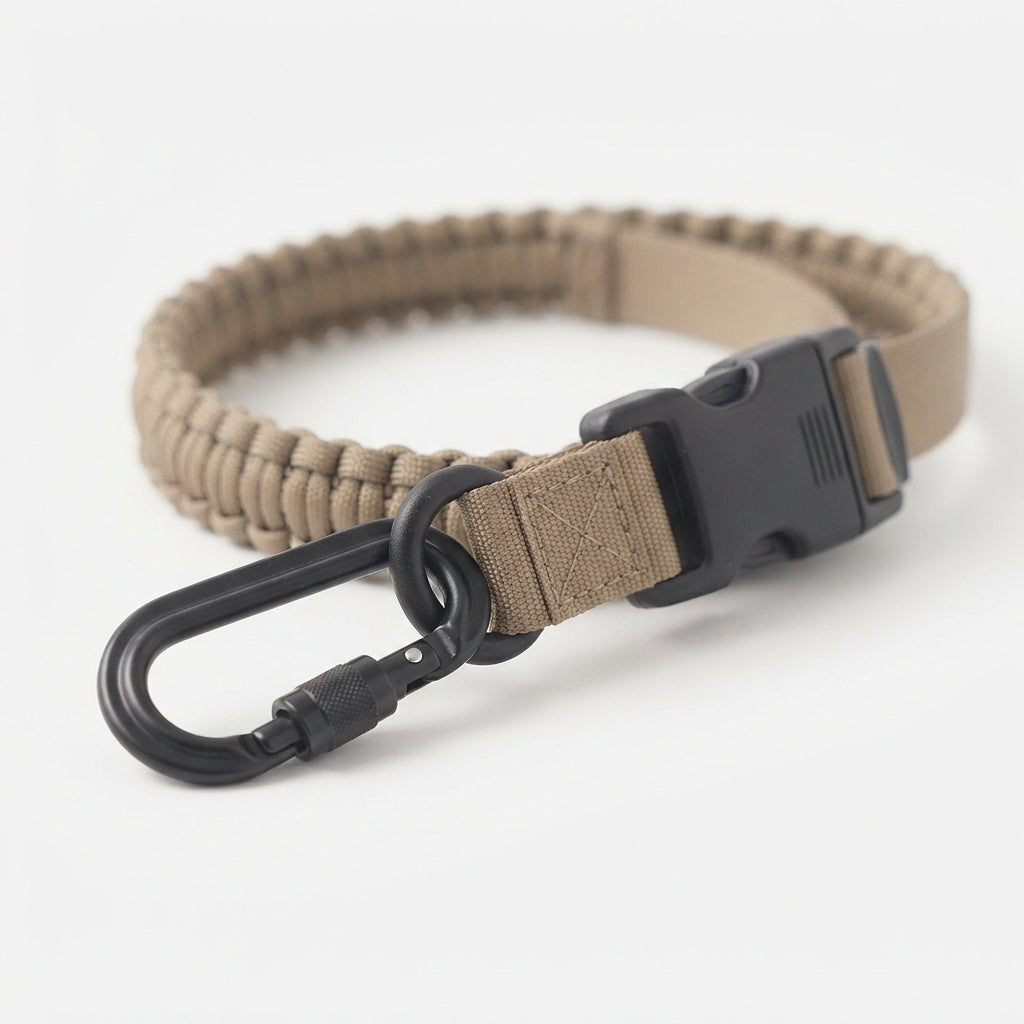 Laisse tactique anti-traction pour chien - mousqueton renforcé