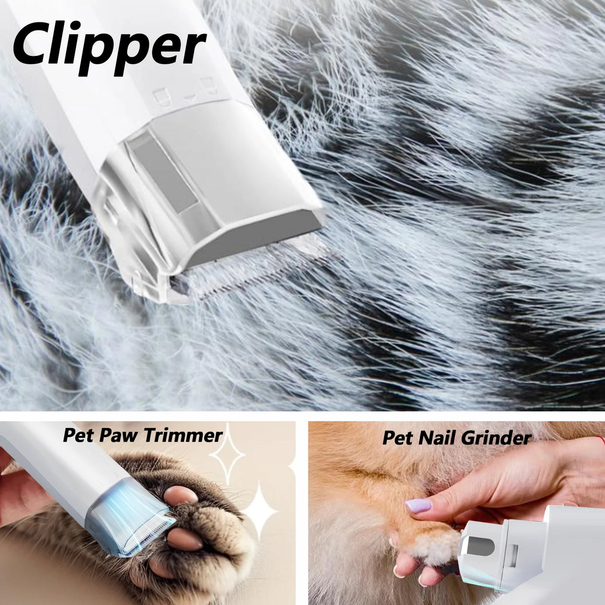 13000Pa Chien Toilettage Pour Animaux De Compagnie Sèche-Cheveux 7-En-1 Air Chaud Rapide Et Silencieux Sèche-Cheveux Pour Animaux De Compagnie Aspirateur Pour Chat Sèche-Cheveux Nettoyant