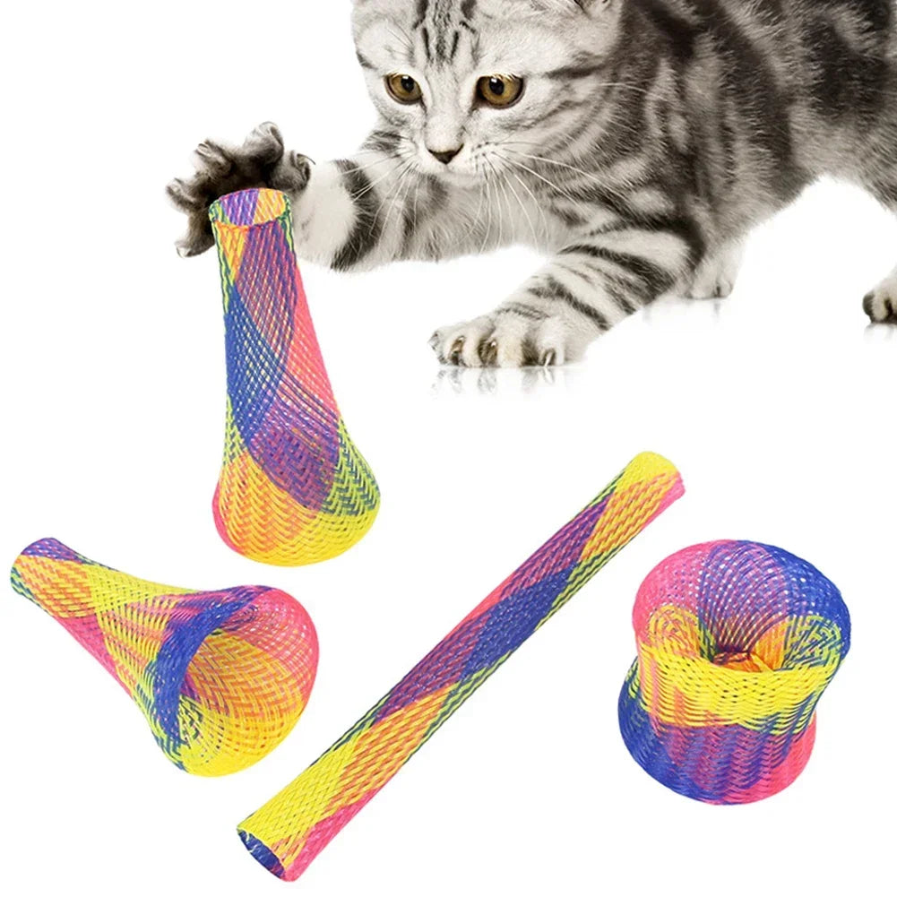 Jouets Colorés Pour Chat, Jouets Interactifs Pour Chat, Jouets Pour Griffer Et Mordre, Pour Chats D'Intérieur, Pour S'Amuser Et Soulager L'Ennui
