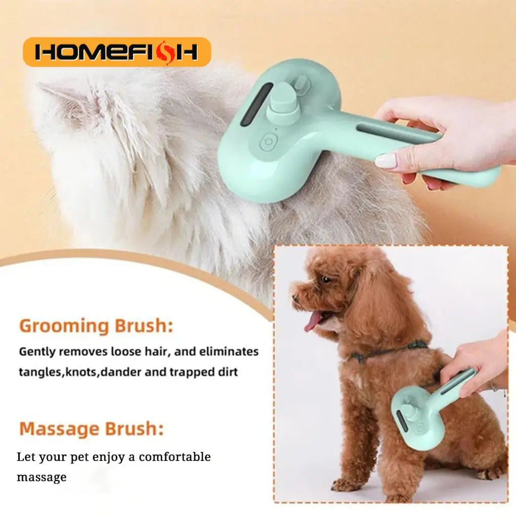 Brosse De Toilettage Pour Chien À Vapeur, Brosse À Vapeur Unique Pour Chiens, Brosse De Toilettage De Luxe, Brosse À Vapeur Pour Chien