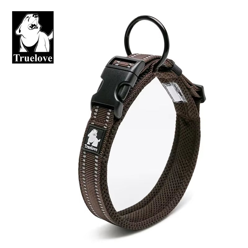 Collier Pour Chien  Réglable En Maille Rembourrée, Collier Pour Chien En Nylon Réfléchissant 3M, Durable Et Résistant Pour Toutes Les Races, Toutes Les Saisons, 8 Tailles