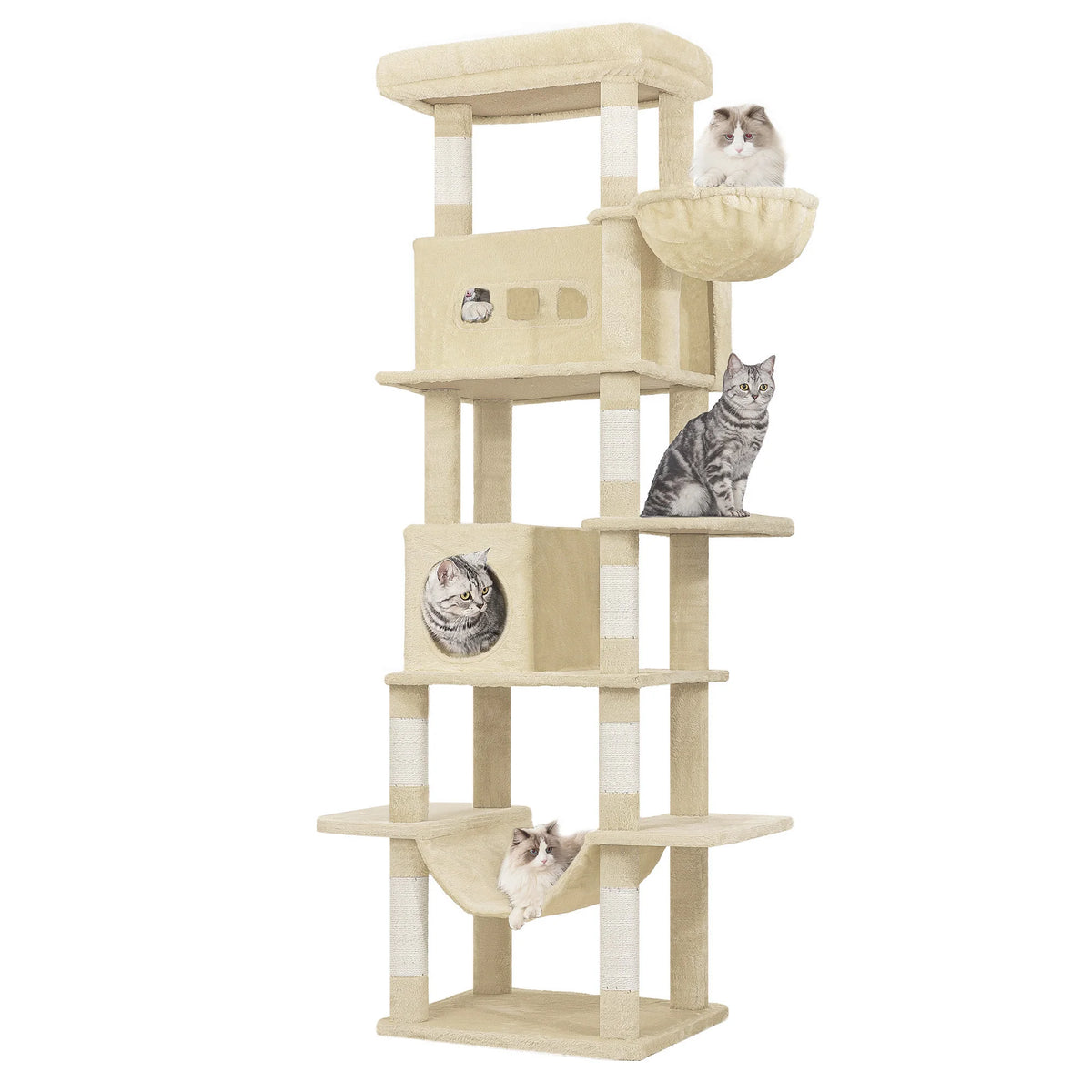 Arbre à chat XXL 210cm multi-niveaux
