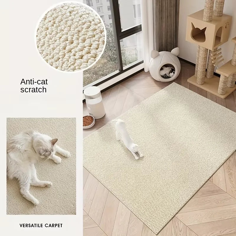Tapis griffoir sisal découpable motif ananas