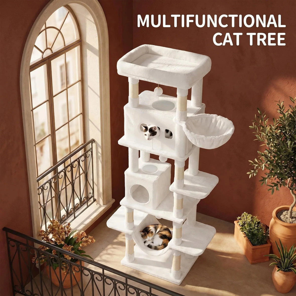 Arbre à chat XXL 210cm multi-niveaux