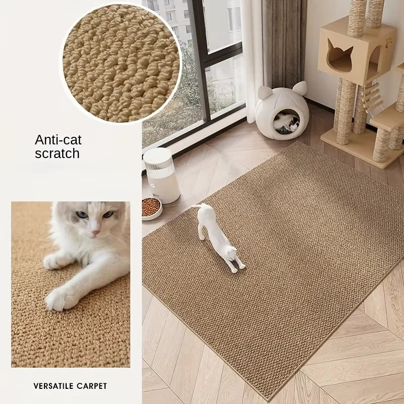 Tapis griffoir sisal découpable motif ananas