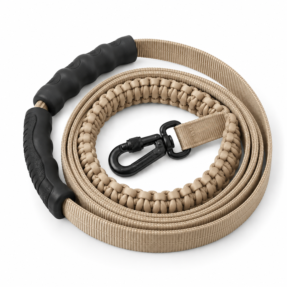Laisse tactique anti-traction pour chien - vue d'ensemble