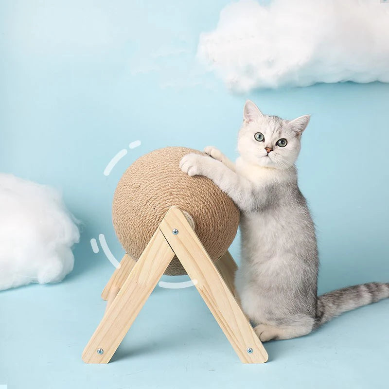 Boule griffoir en corde de sisal pour chat