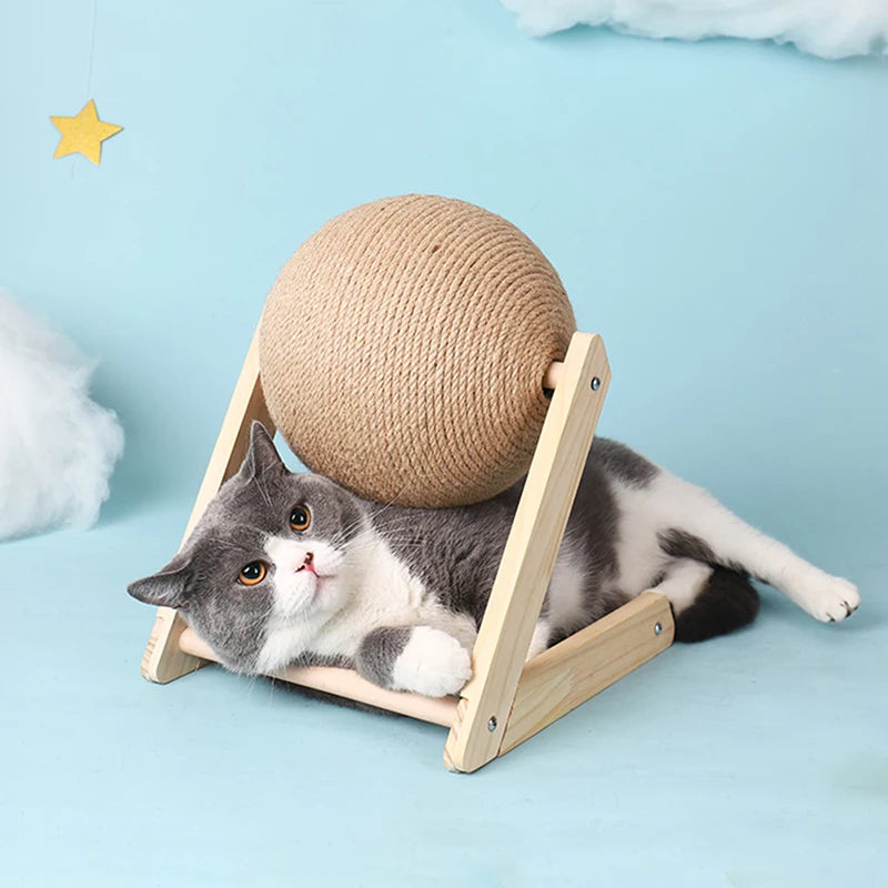 Boule griffoir en corde de sisal pour chat