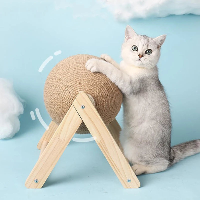 Boule griffoir en corde de sisal pour chat