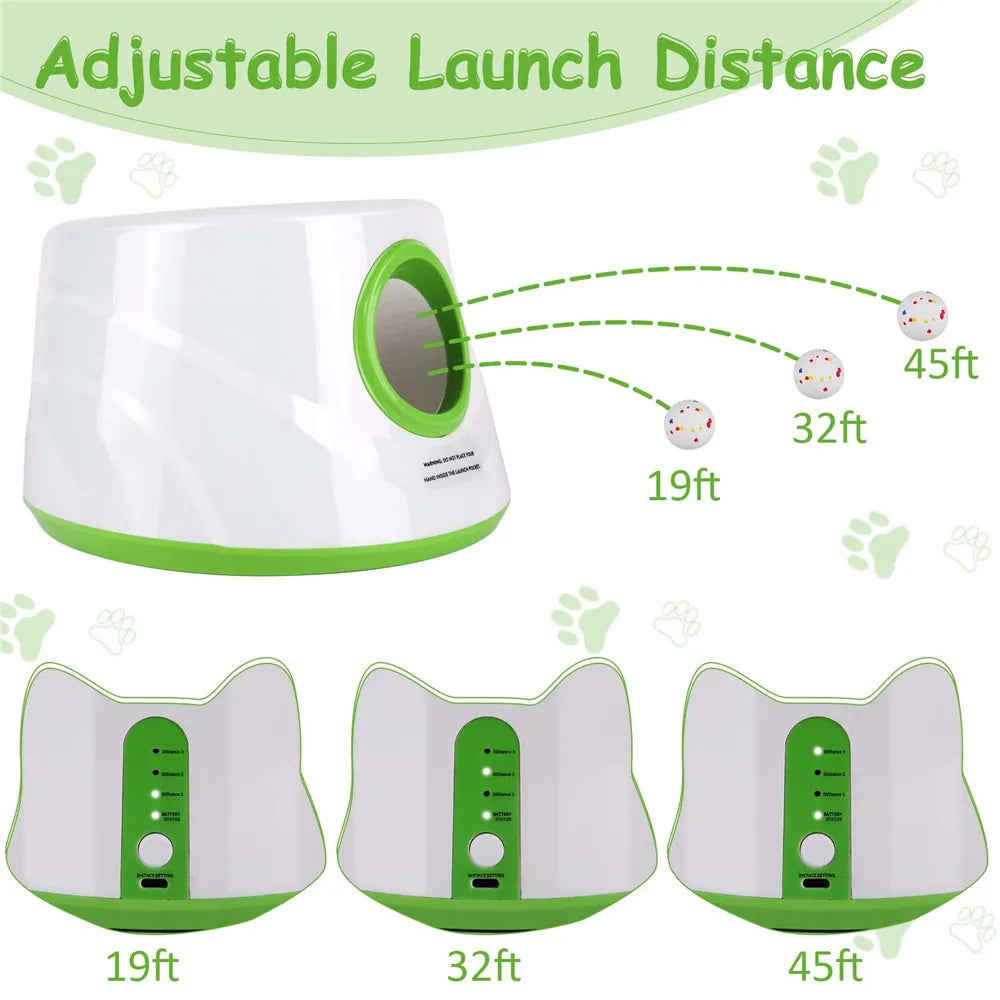 Lanceur de balles automatique intérieur/extérieur pour chien