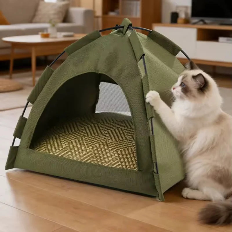 Tente pliable 4 saisons pour chat et petit chien