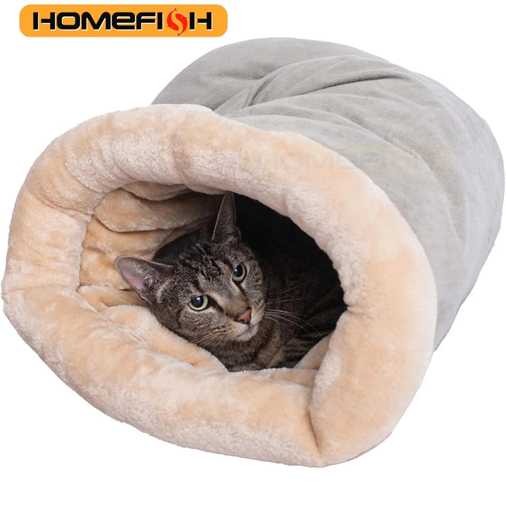 Sac de couchage chaud semi-fermé pour chat
