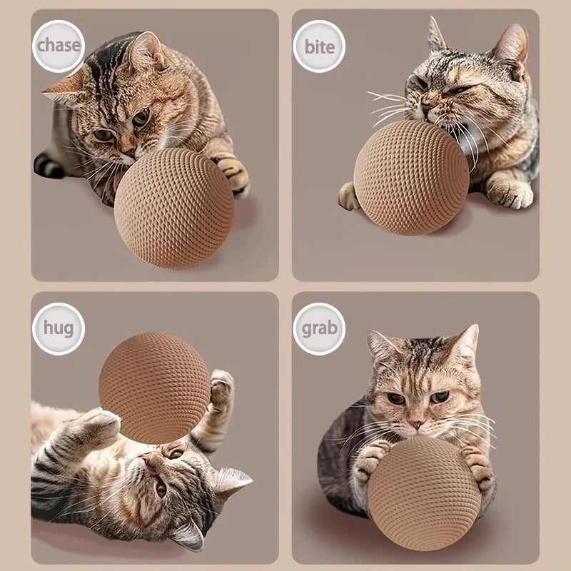 Boule griffoir sisal interactive pour chat