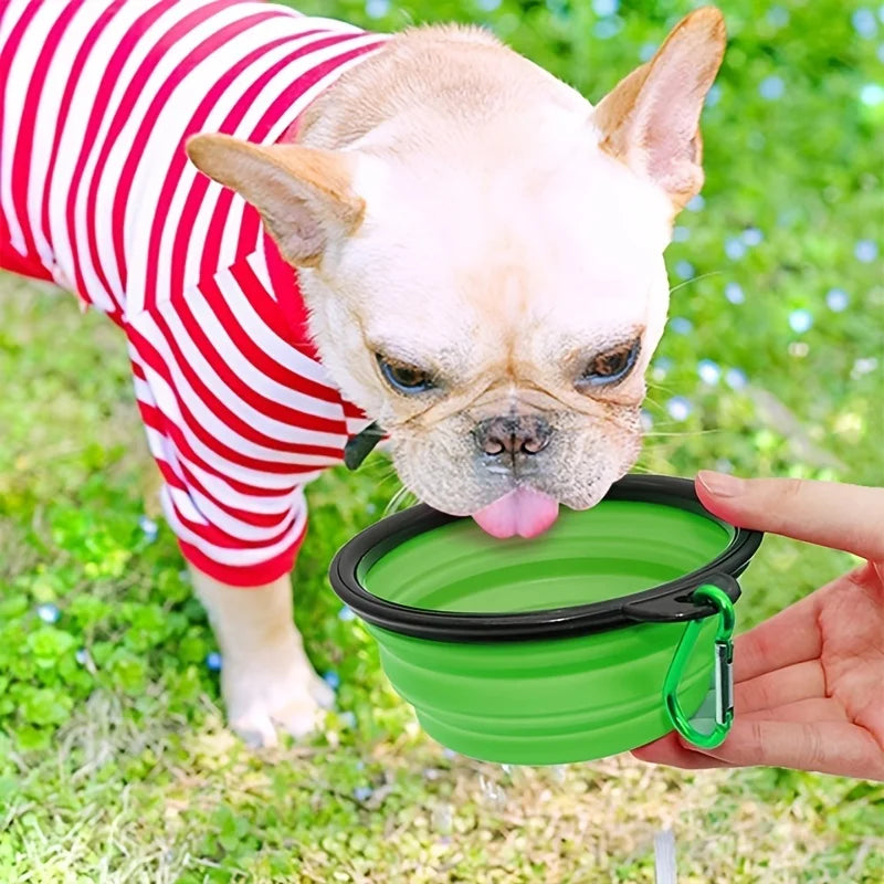 Gamelle pliable en silicone pour chien et chat