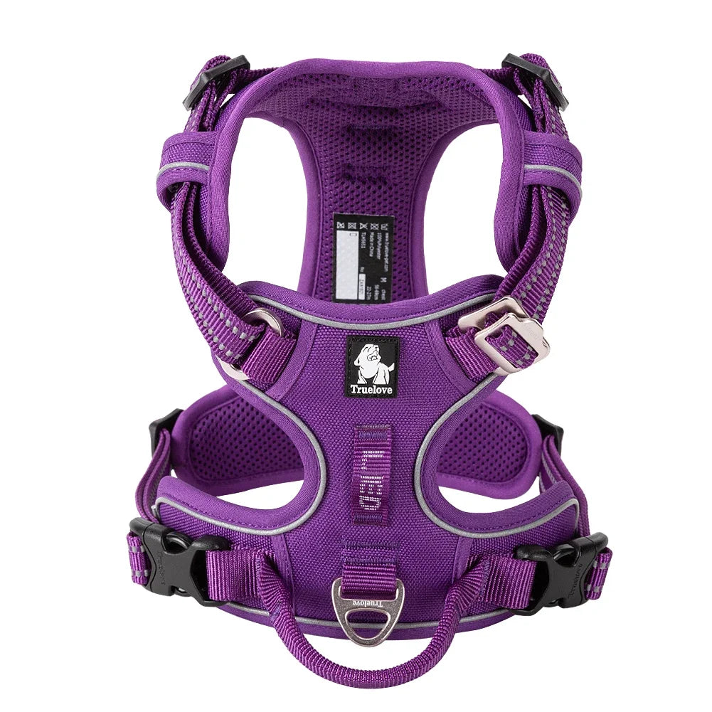 Harnais anti-traction réfléchissant pour chien