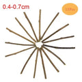 Bâtons à mâcher en bois naturel pour chat (lot de 15)