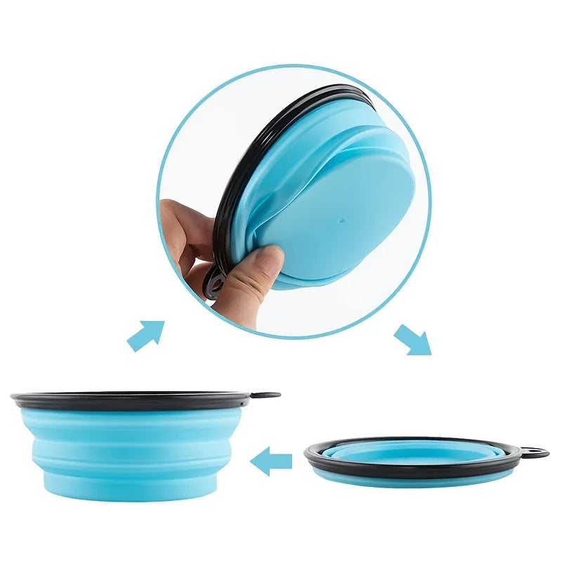 Gamelle pliable en silicone pour chien et chat