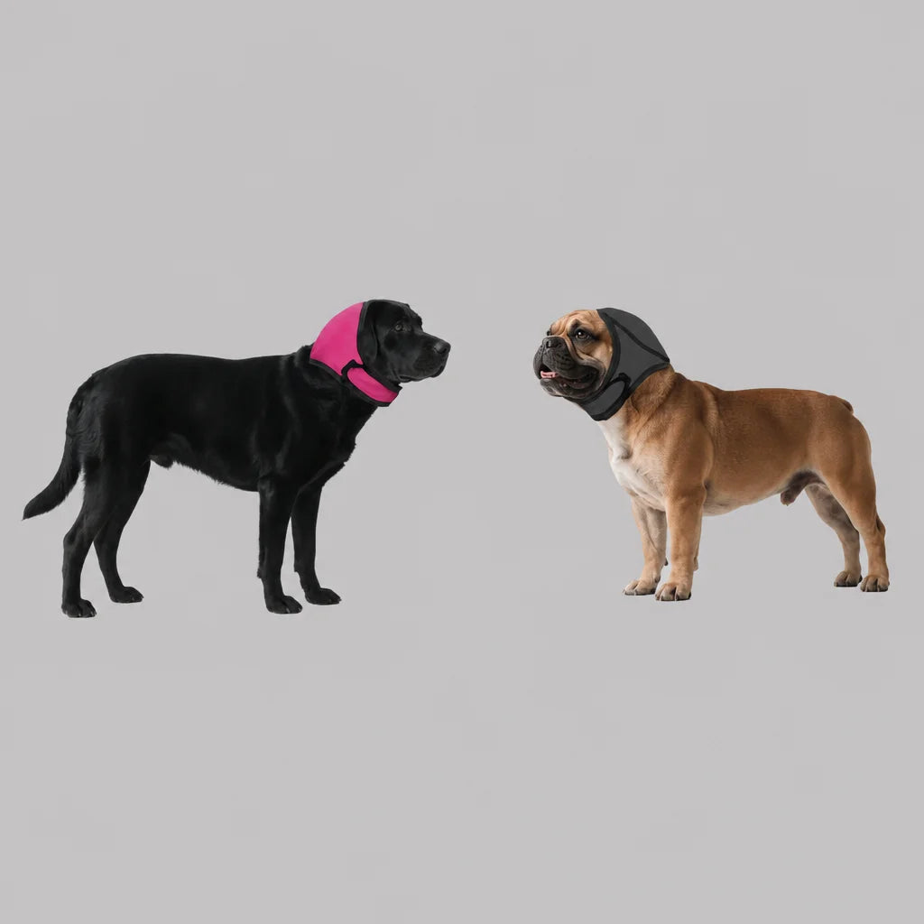 Cagoule anti-anxiété et anti-parasites pour chien