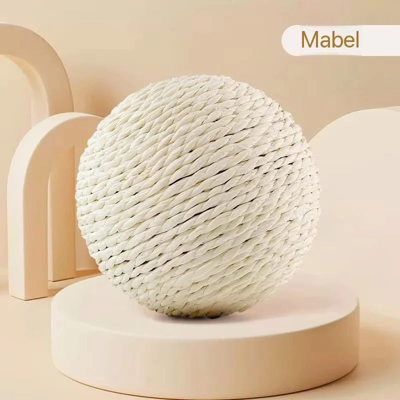 Boule griffoir sisal interactive pour chat