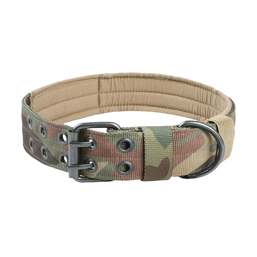 Collier tactique militaire réglable pour chien
