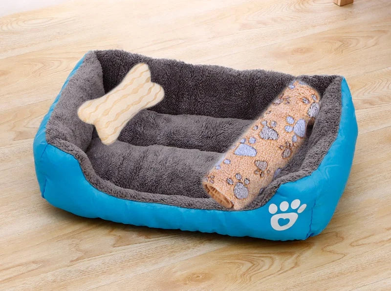 Panier carré chaud pour grand chien et chat