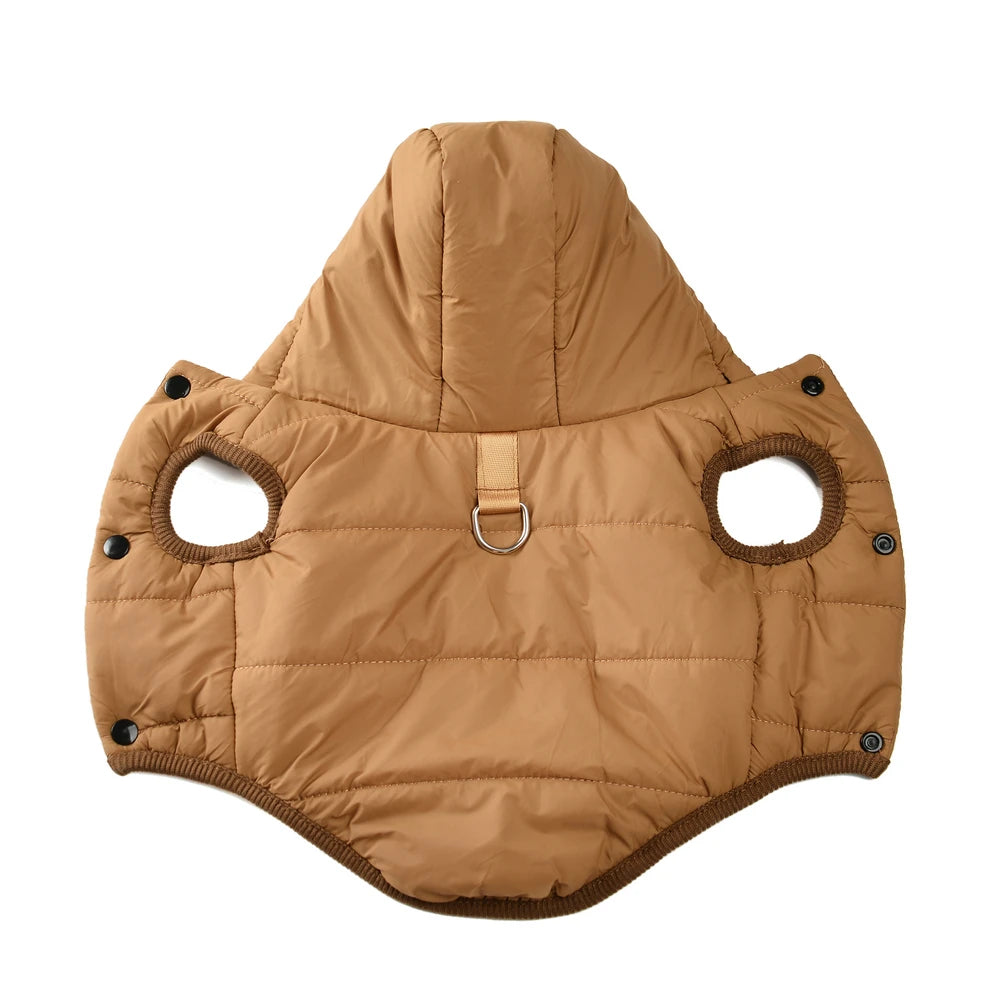 Manteau polaire à capuche pour chien