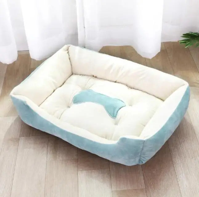 Panier carré chaud pour grand chien et chat
