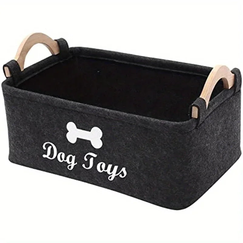 Panier de rangement en feutre pour jouets d'animaux