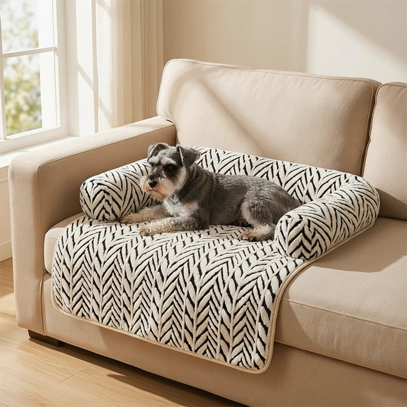 Tapis canapé à bords surélevés pour chien et chat