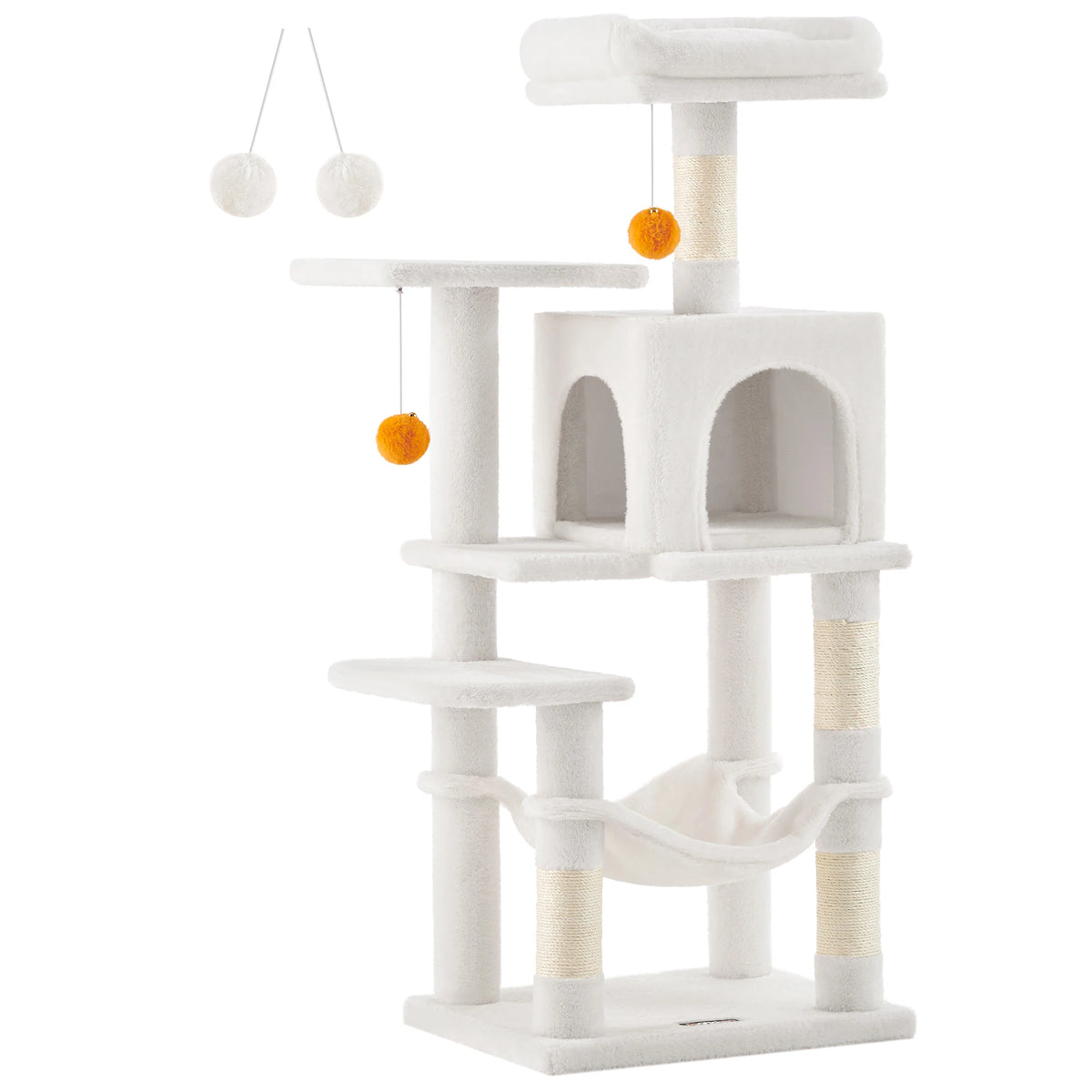 Arbre à chat 112cm multi-niveaux avec griffoirs