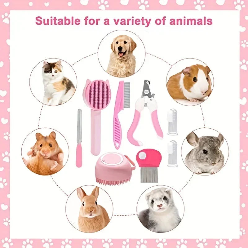 Kit de toilettage 8 pièces pour chat