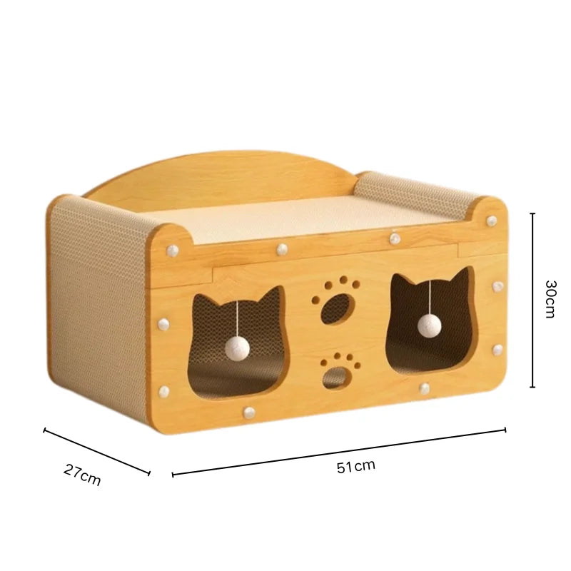 Griffoir combiné vertical/horizontal pour chat