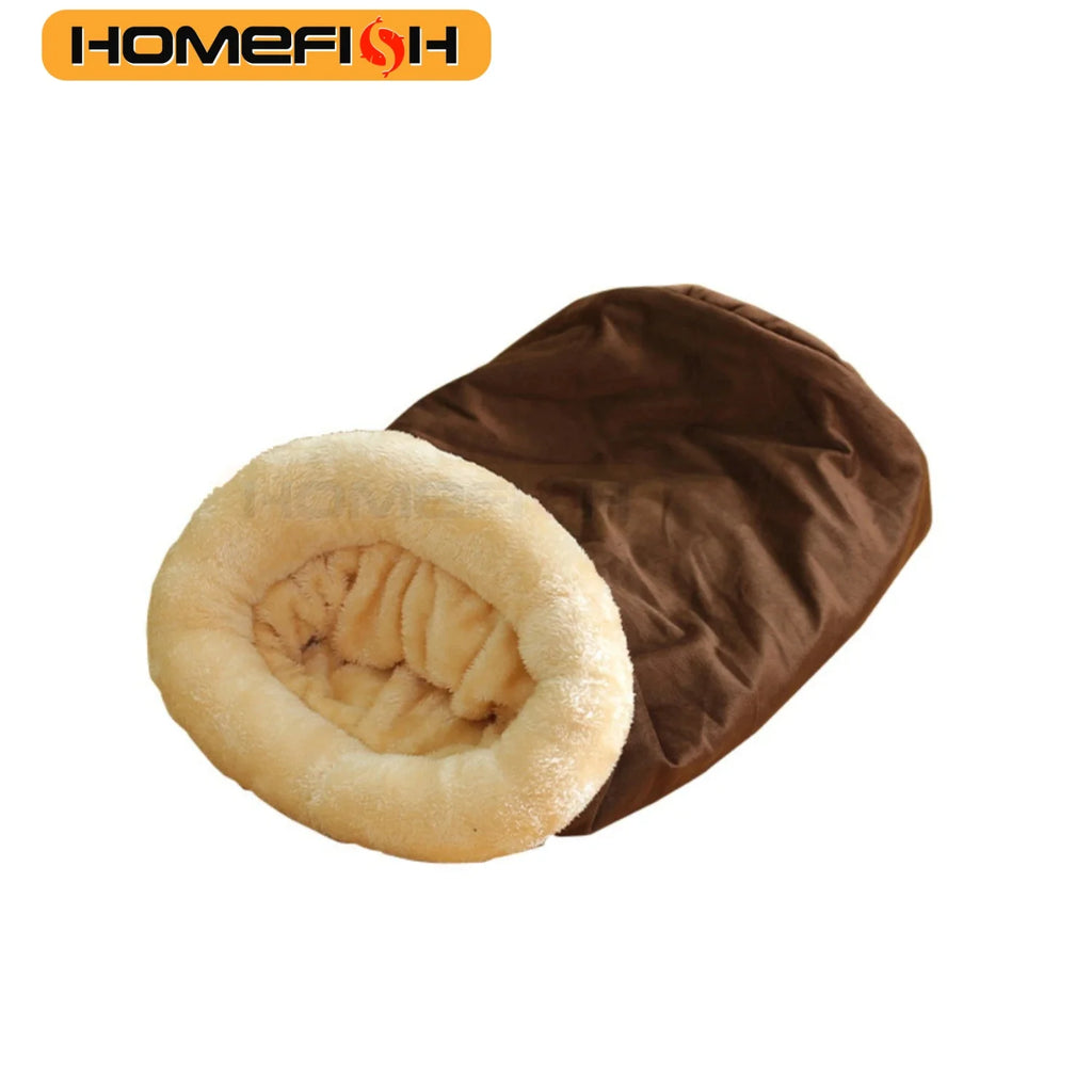 Sac de couchage chaud semi-fermé pour chat