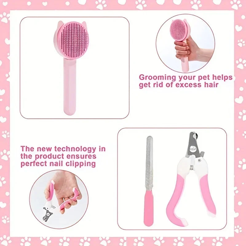 Kit de toilettage 8 pièces pour chat
