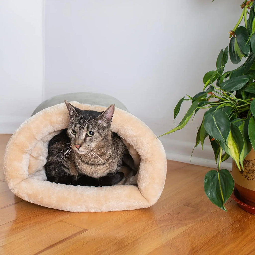 Sac de couchage chaud semi-fermé pour chat (modèle 2)