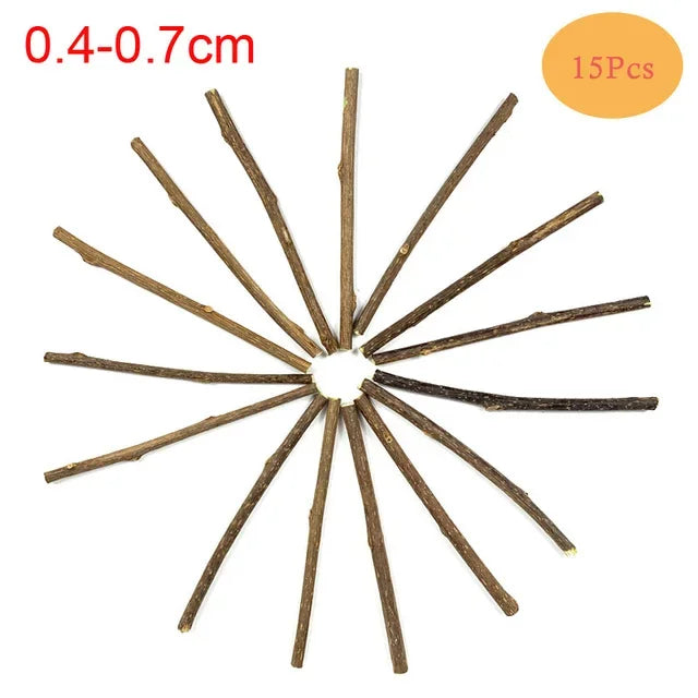 Bâtons de matatabi naturel pour chat (lot de 15)
