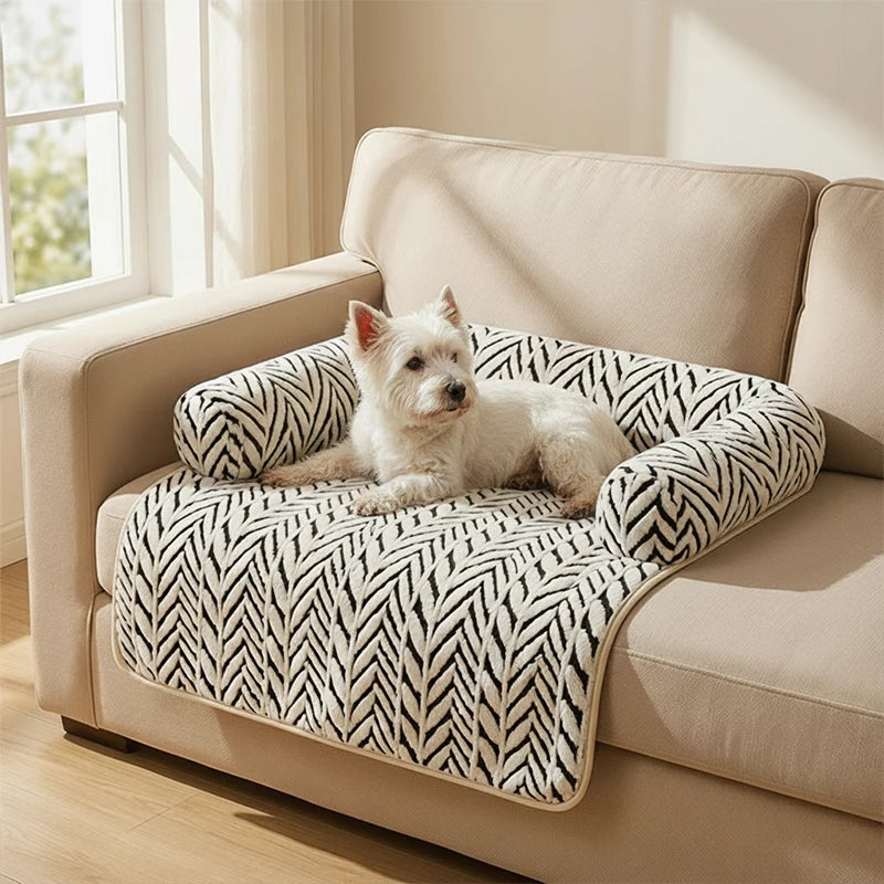 Tapis canapé à bords surélevés pour chien et chat