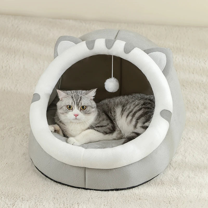 Panier douillet chaud pour chat