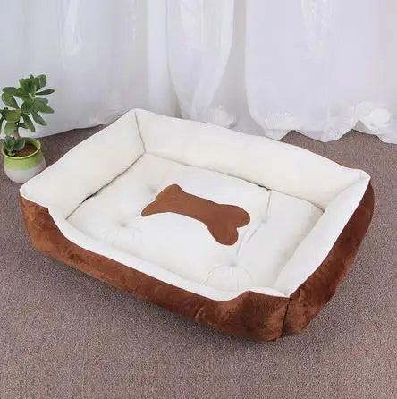 Panier carré chaud pour grand chien et chat