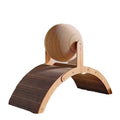 Griffoir boule en bois et sisal 2-en-1 pour chat