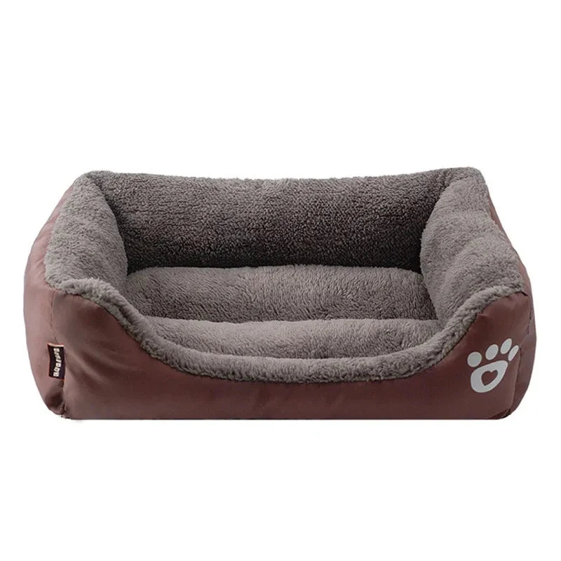 Panier carré chaud pour grand chien et chat
