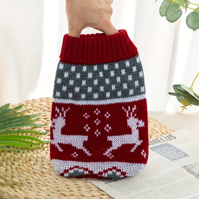 Pull de Noël tricoté pour chien et chat